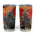 New Zealand and Australia ANZAC Day Tumbler Cup Sliver Fern Kakapo With Golden Wattle Kangaroo