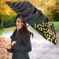 New Zealand and Australia ANZAC Day Umbrella Sliver Fern Kakapo With Golden Wattle Kangaroo LT14 - Polynesian Pride