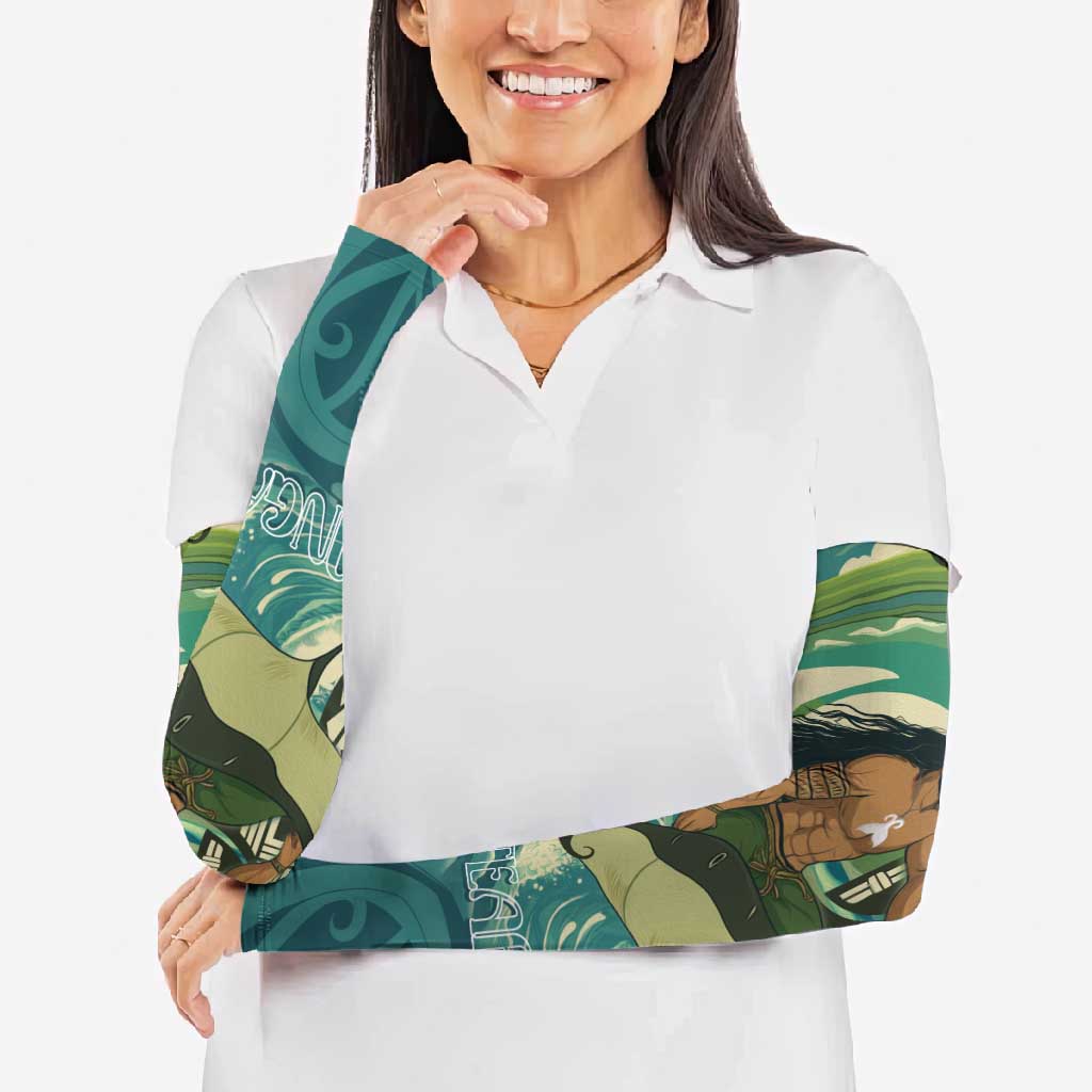 Aotearoa Tangaroa Atua Arm Sleeves New Zealand God Of The Ocean - Polynesian Pride