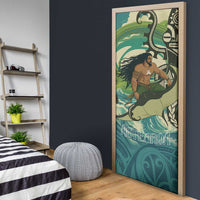 Aotearoa Tangaroa Atua Door Cover New Zealand God Of The Ocean LT14 - Polynesian Pride