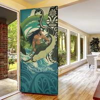 Aotearoa Tangaroa Atua Door Cover New Zealand God Of The Ocean LT14 - Polynesian Pride