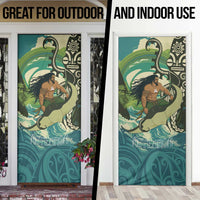 Aotearoa Tangaroa Atua Door Cover New Zealand God Of The Ocean LT14 - Polynesian Pride
