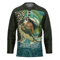 Aotearoa Tangaroa Atua Hockey Jersey New Zealand God Of The Ocean LT14 Unisex Cyan - Polynesian Pride