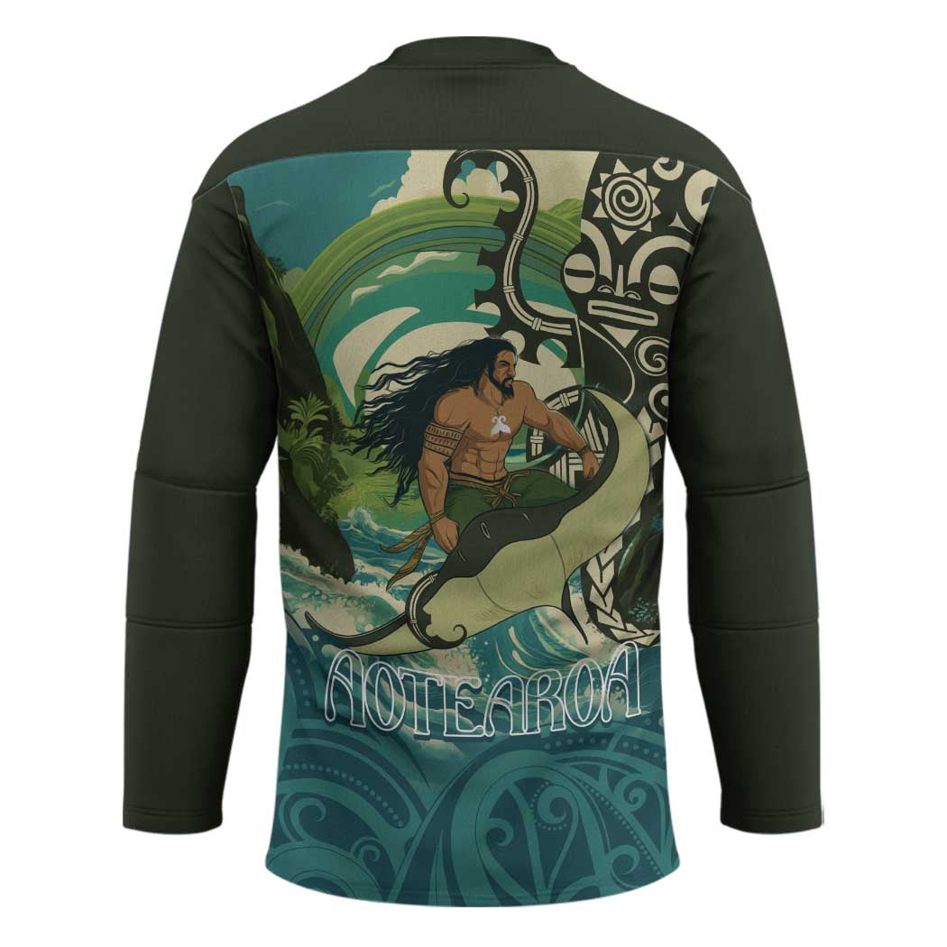 Aotearoa Tangaroa Atua Hockey Jersey New Zealand God Of The Ocean LT14 - Polynesian Pride