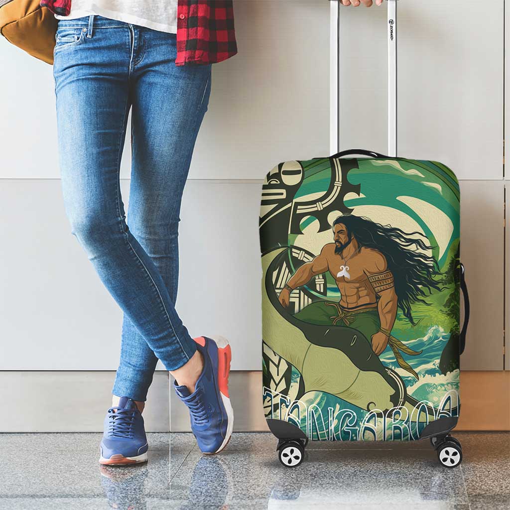 Aotearoa Tangaroa Atua Luggage Cover New Zealand God Of The Ocean LT14 - Polynesian Pride