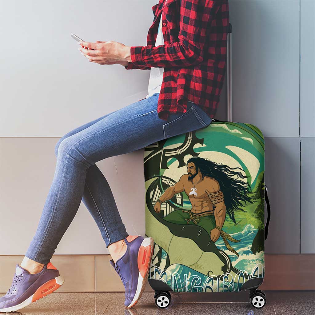 Aotearoa Tangaroa Atua Luggage Cover New Zealand God Of The Ocean LT14 - Polynesian Pride