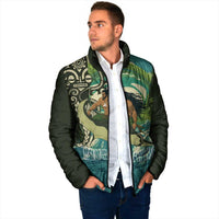 Aotearoa Tangaroa Atua Padded Jacket New Zealand God Of The Ocean - Polynesian Pride