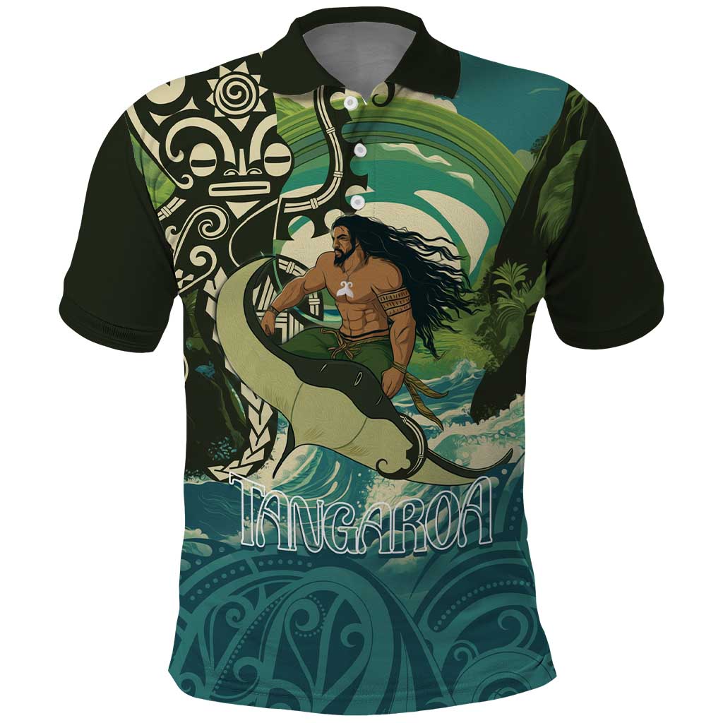 Aotearoa Tangaroa Atua Polo Shirt New Zealand God Of The Ocean