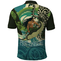 Aotearoa Tangaroa Atua Polo Shirt New Zealand God Of The Ocean LT14 - Polynesian Pride