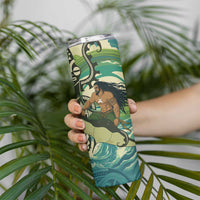 Aotearoa Tangaroa Atua Skinny Tumbler New Zealand God Of The Ocean LT14 - Polynesian Pride