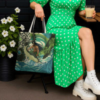 Aotearoa Tangaroa Atua Tote Bag New Zealand God Of The Ocean - Polynesian Pride