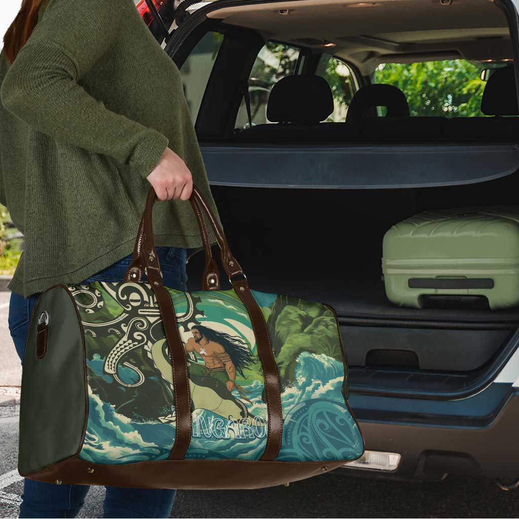 Aotearoa Tangaroa Atua Travel Bag New Zealand God Of The Ocean - Polynesian Pride