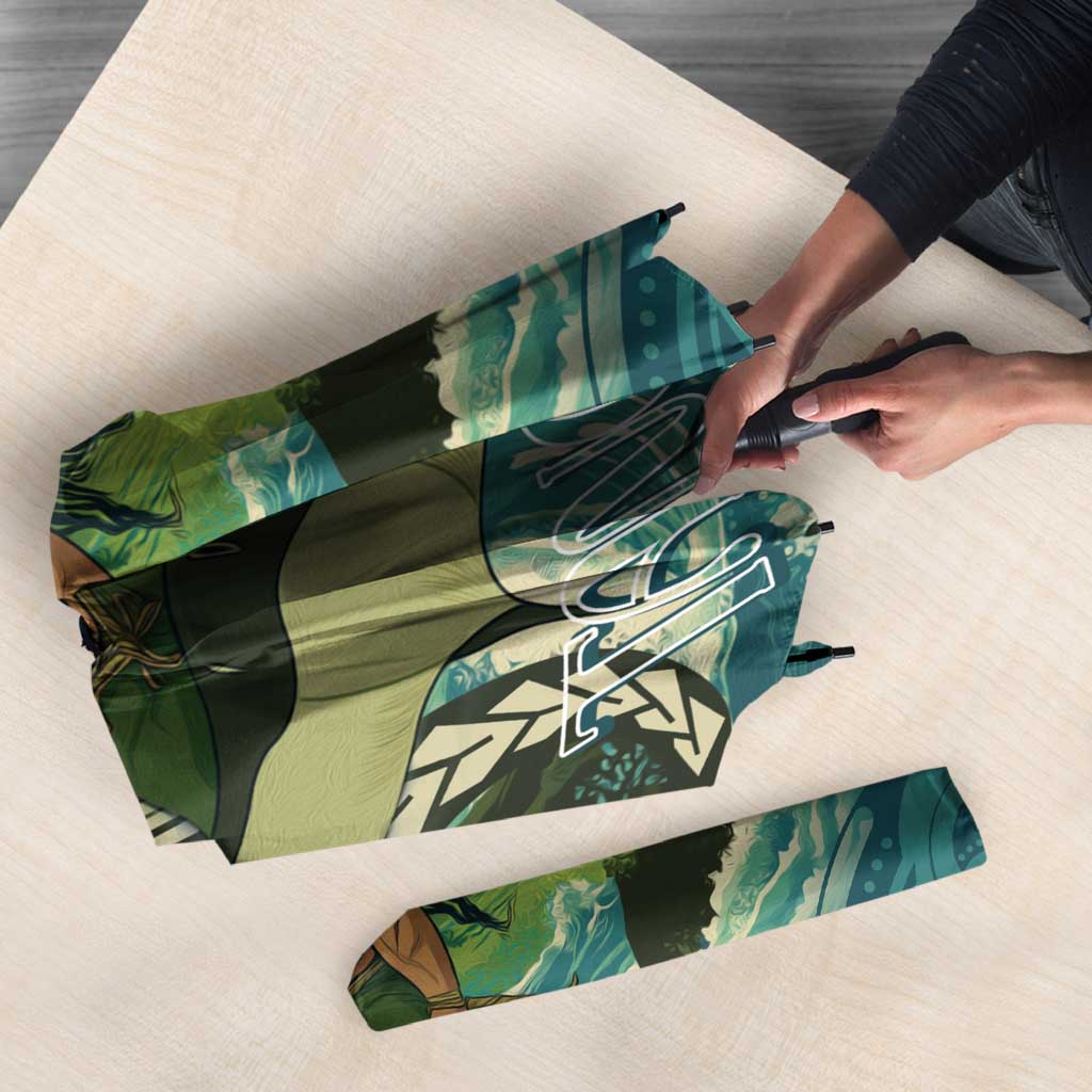 Aotearoa Tangaroa Atua Umbrella New Zealand God Of The Ocean - Polynesian Pride