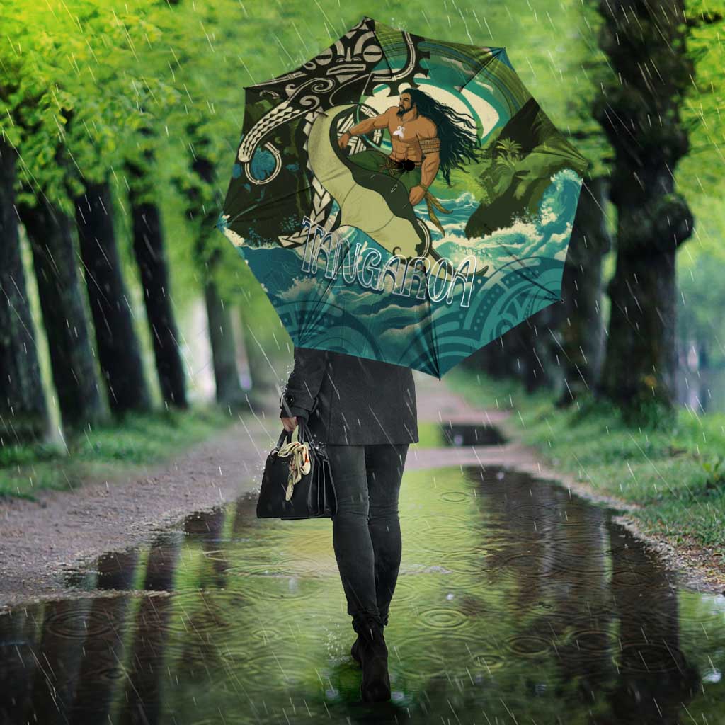 Aotearoa Tangaroa Atua Umbrella New Zealand God Of The Ocean - Polynesian Pride