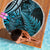 New Zealand Lizard Beach Blanket Silver Fern Aotearoa Maori Blue Version