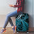 New Zealand Lizard Luggage Cover Silver Fern Aotearoa Maori Blue Version