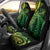New Zealand Lizard Car Seat Cover Silver Fern Aotearoa Maori Green Version