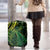 New Zealand Lizard Luggage Cover Silver Fern Aotearoa Maori Green Version