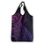 New Zealand Lizard Grocery Bag Silver Fern Aotearoa Maori Purple Version