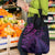 New Zealand Lizard Grocery Bag Silver Fern Aotearoa Maori Purple Version