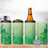 Aloha Hawaii Molokai Island 4 in 1 Can Cooler Tumbler Hibiscus Tribal Honu Hawaiian Tattoo Green LT14 - Polynesian Pride