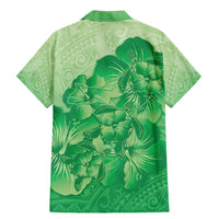 Aloha Hawaii Molokai Island Family Matching Mermaid Dress and Hawaiian Shirt Hibiscus Tribal Honu Hawaiian Tattoo Green LT14 - Polynesian Pride