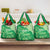 Aloha Hawaii Molokai Island Grocery Bag Hibiscus Tribal Honu Hawaiian Tattoo Green