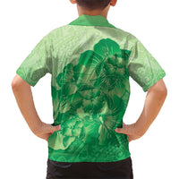 Aloha Hawaii Molokai Island Hawaiian Shirt Hibiscus Tribal Honu Hawaiian Tattoo Green