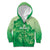 Aloha Hawaii Molokai Island Kid Hoodie Hibiscus Tribal Honu Hawaiian Tattoo Green