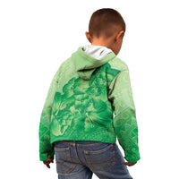 Aloha Hawaii Molokai Island Kid Hoodie Hibiscus Tribal Honu Hawaiian Tattoo Green LT14 - Polynesian Pride