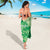 Aloha Hawaii Molokai Island Sarong Hibiscus Tribal Honu Hawaiian Tattoo Green
