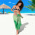 Aloha Hawaii Molokai Island Sarong Hibiscus Tribal Honu Hawaiian Tattoo Green