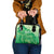 Aloha Hawaii Molokai Island Shoulder Handbag Hibiscus Tribal Honu Hawaiian Tattoo Green