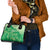 Aloha Hawaii Molokai Island Shoulder Handbag Hibiscus Tribal Honu Hawaiian Tattoo Green