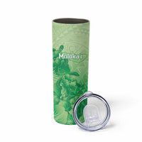 Aloha Hawaii Molokai Island Skinny Tumbler Hibiscus Tribal Honu Hawaiian Tattoo Green LT14 - Polynesian Pride