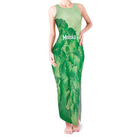 Aloha Hawaii Molokai Island Tank Maxi Dress Hibiscus Tribal Honu Hawaiian Tattoo Green LT14 Women Green - Polynesian Pride