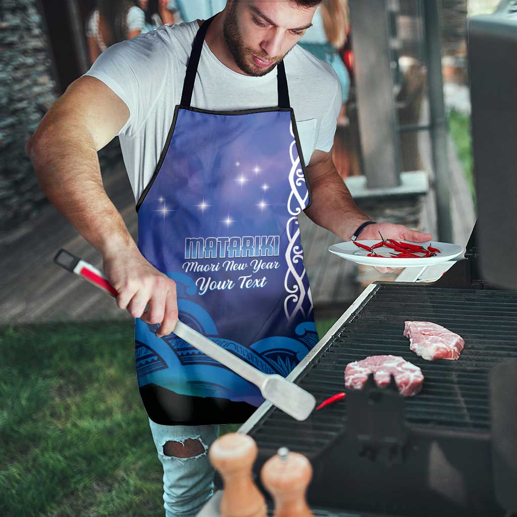 Personalised Matariki New Zealand Apron Maori New Year Galaxy Koru Pattern - Polynesian Pride