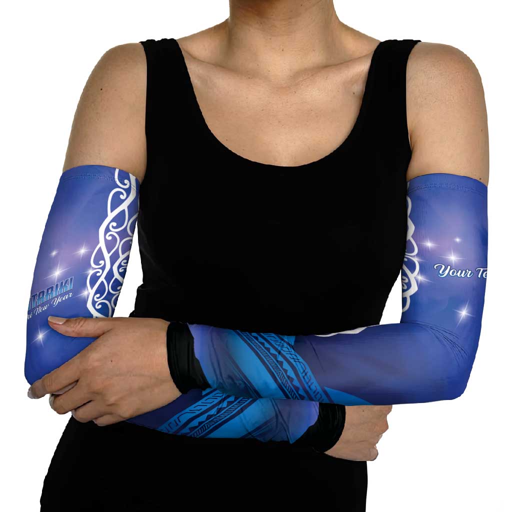 Personalised Matariki New Zealand Arm Sleeves Maori New Year Galaxy Koru Pattern - Polynesian Pride