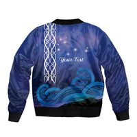 Personalised Matariki New Zealand Bomber Jacket Maori New Year Galaxy Koru Pattern
