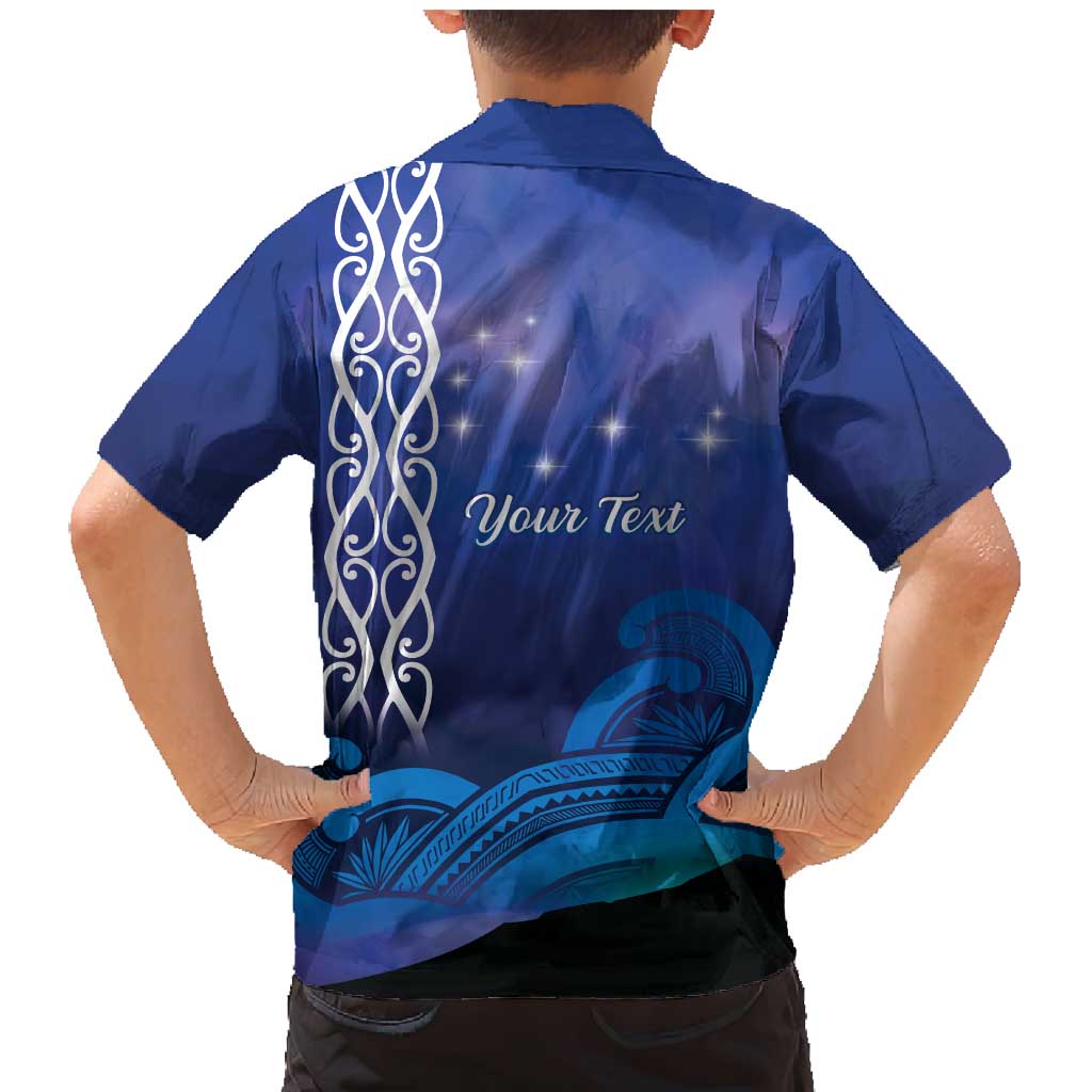 Personalised Matariki New Zealand Family Matching Mermaid Dress and Hawaiian Shirt Maori New Year Galaxy Koru Pattern LT14 - Polynesian Pride