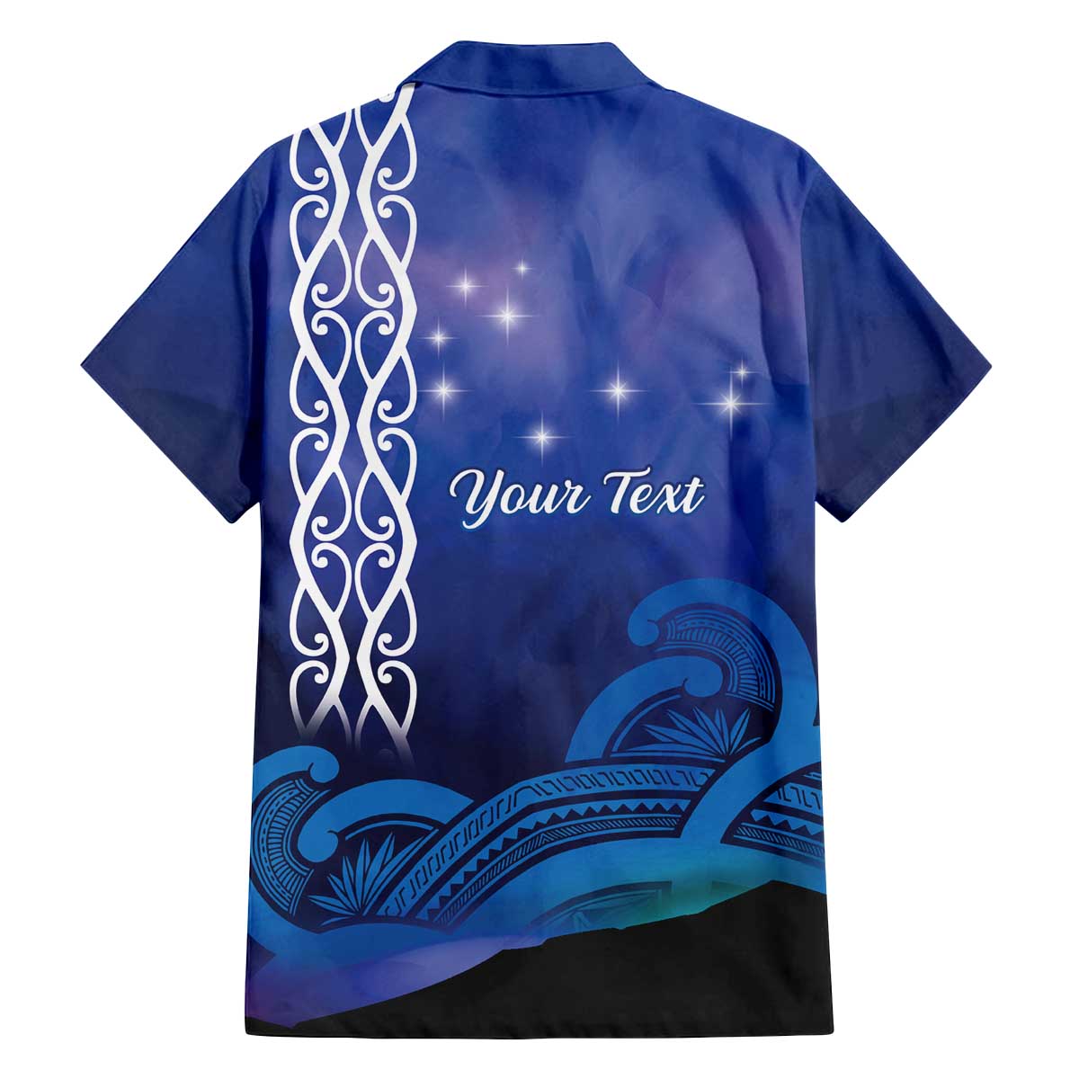 Personalised Matariki New Zealand Family Matching Off The Shoulder Long Sleeve Dress and Hawaiian Shirt Maori New Year Galaxy Koru Pattern LT14 - Polynesian Pride