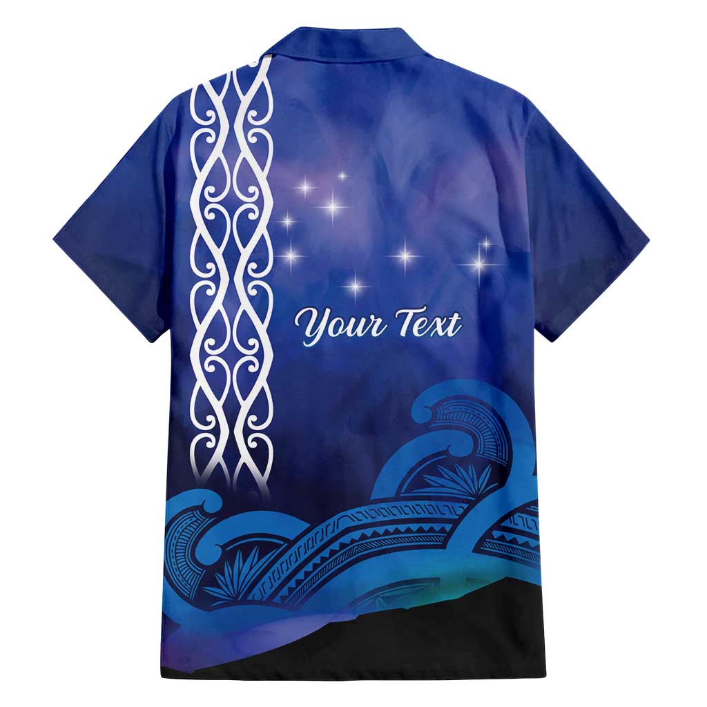Personalised Matariki New Zealand Family Matching Off Shoulder Short Dress and Hawaiian Shirt Maori New Year Galaxy Koru Pattern LT14 - Polynesian Pride