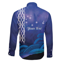 Personalised Matariki New Zealand Family Matching Puletasi and Hawaiian Shirt Maori New Year Galaxy Koru Pattern LT14 - Polynesian Pride