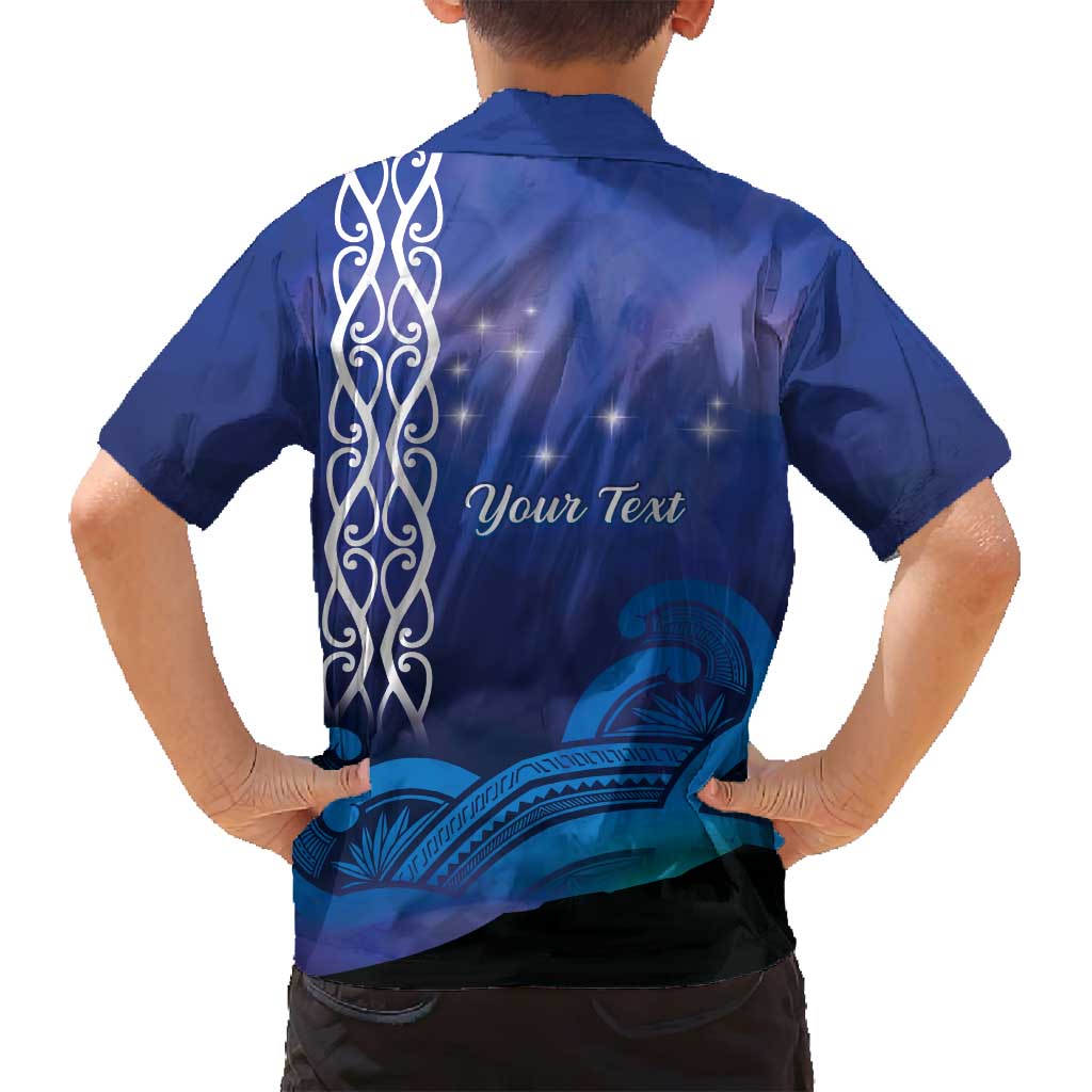 Personalised Matariki New Zealand Family Matching Summer Maxi Dress and Hawaiian Shirt Maori New Year Galaxy Koru Pattern LT14 - Polynesian Pride
