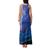 Personalised Matariki New Zealand Family Matching Tank Maxi Dress and Hawaiian Shirt Maori New Year Galaxy Koru Pattern LT14 - Polynesian Pride