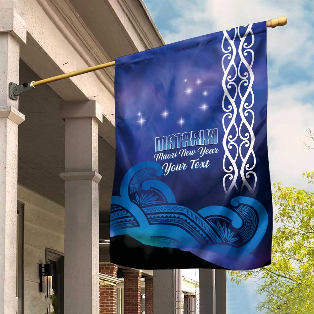 Personalised Matariki New Zealand Garden Flag Maori New Year Galaxy Koru Pattern