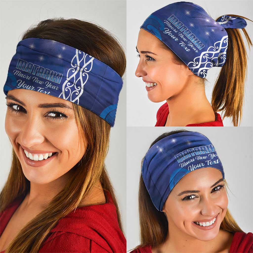 Personalised Matariki New Zealand Neck Gaiter Maori New Year Galaxy Koru Pattern - Polynesian Pride