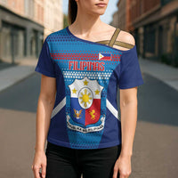Philippines Football 2026 Cross Shoulder Shirt Come On Filipinas