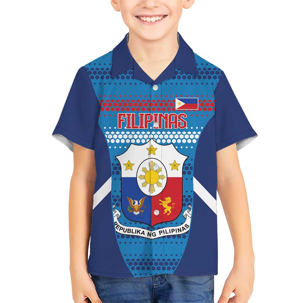 Philippines Football 2026 Kid Hawaiian Shirt Come On Filipinas