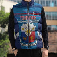 Philippines Football 2026 Sleeveless Puffer Jacket Come On Filipinas